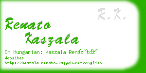 renato kaszala business card